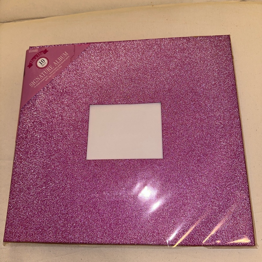 Scrapbook sparkly pink